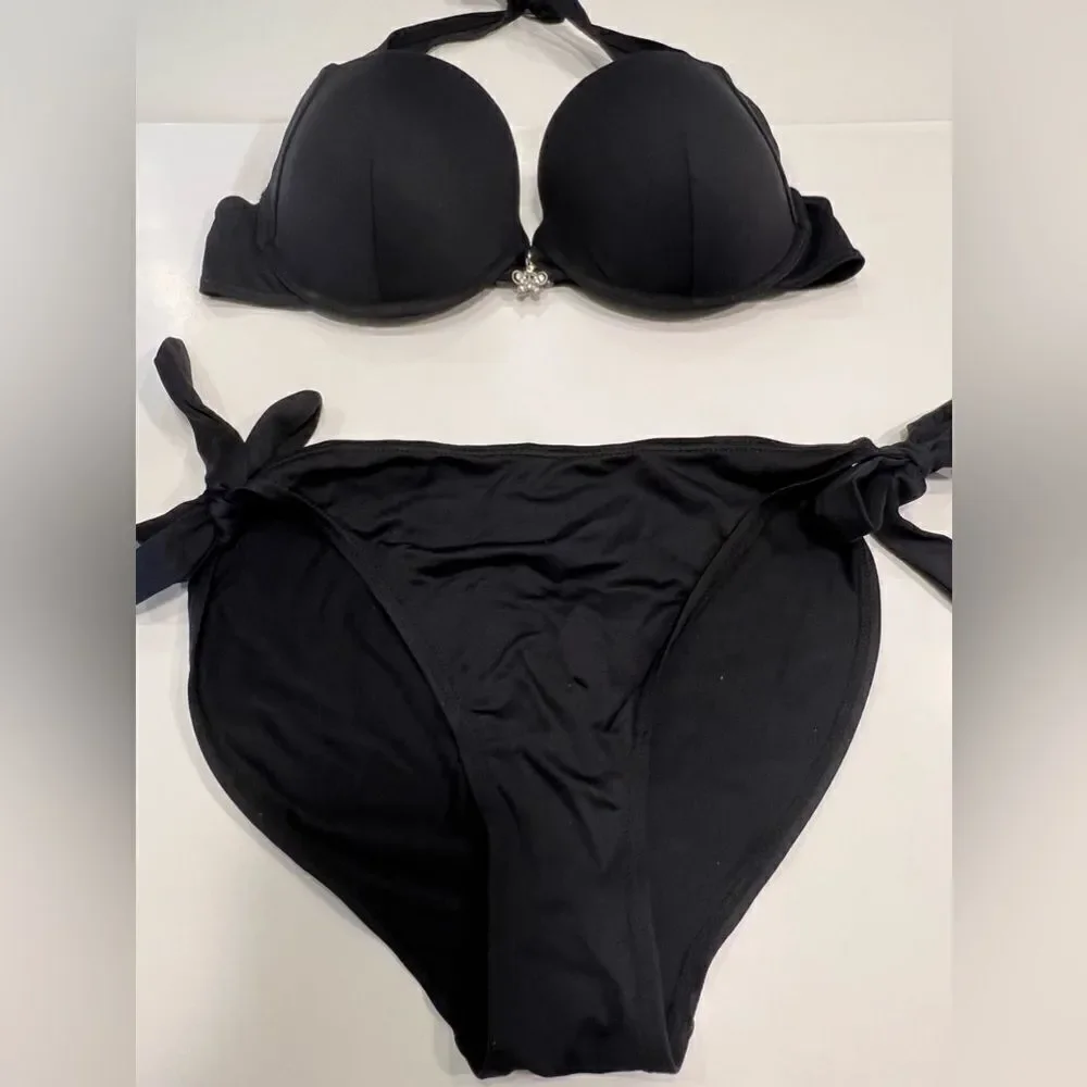 St.Bernard Women’s Black Bohemian Bikini Size 14